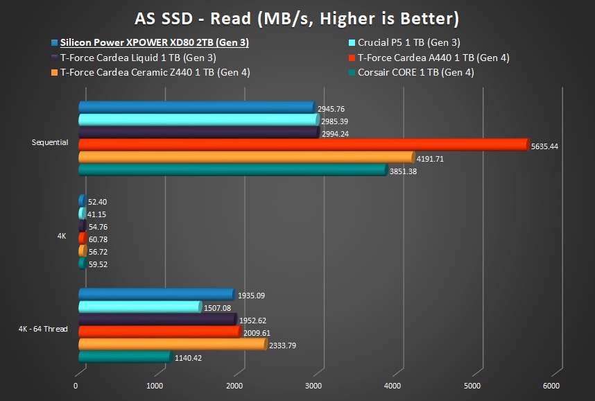 XD80 AS SSD Read