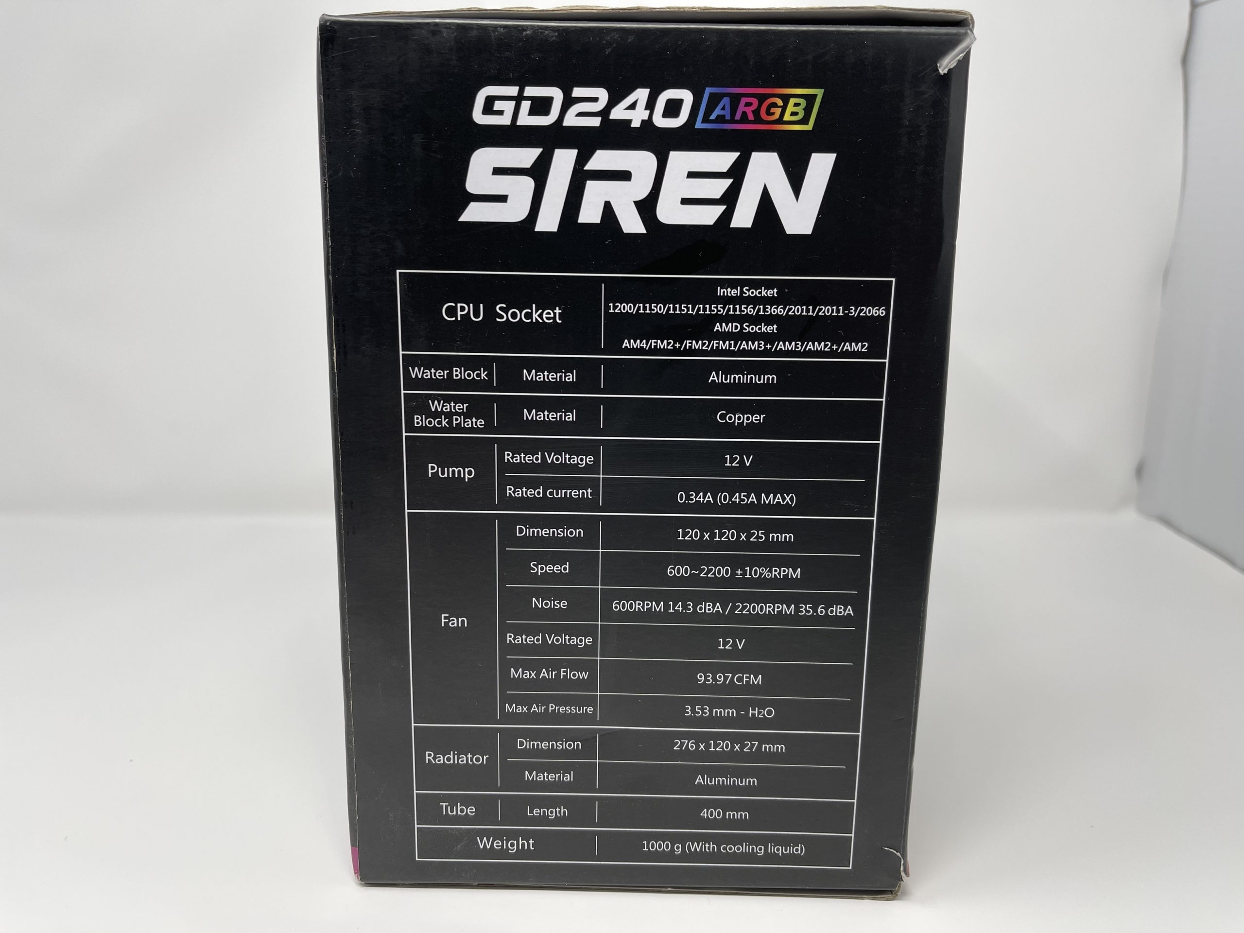 TeamGroup T-Force Siren GD240 ARGB AIO Cooler Review