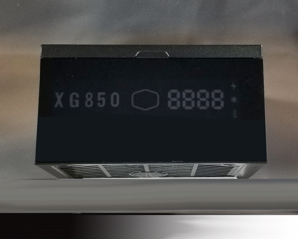 Cooler Master XG850 Plus Platinum PSU - RGB Display Side