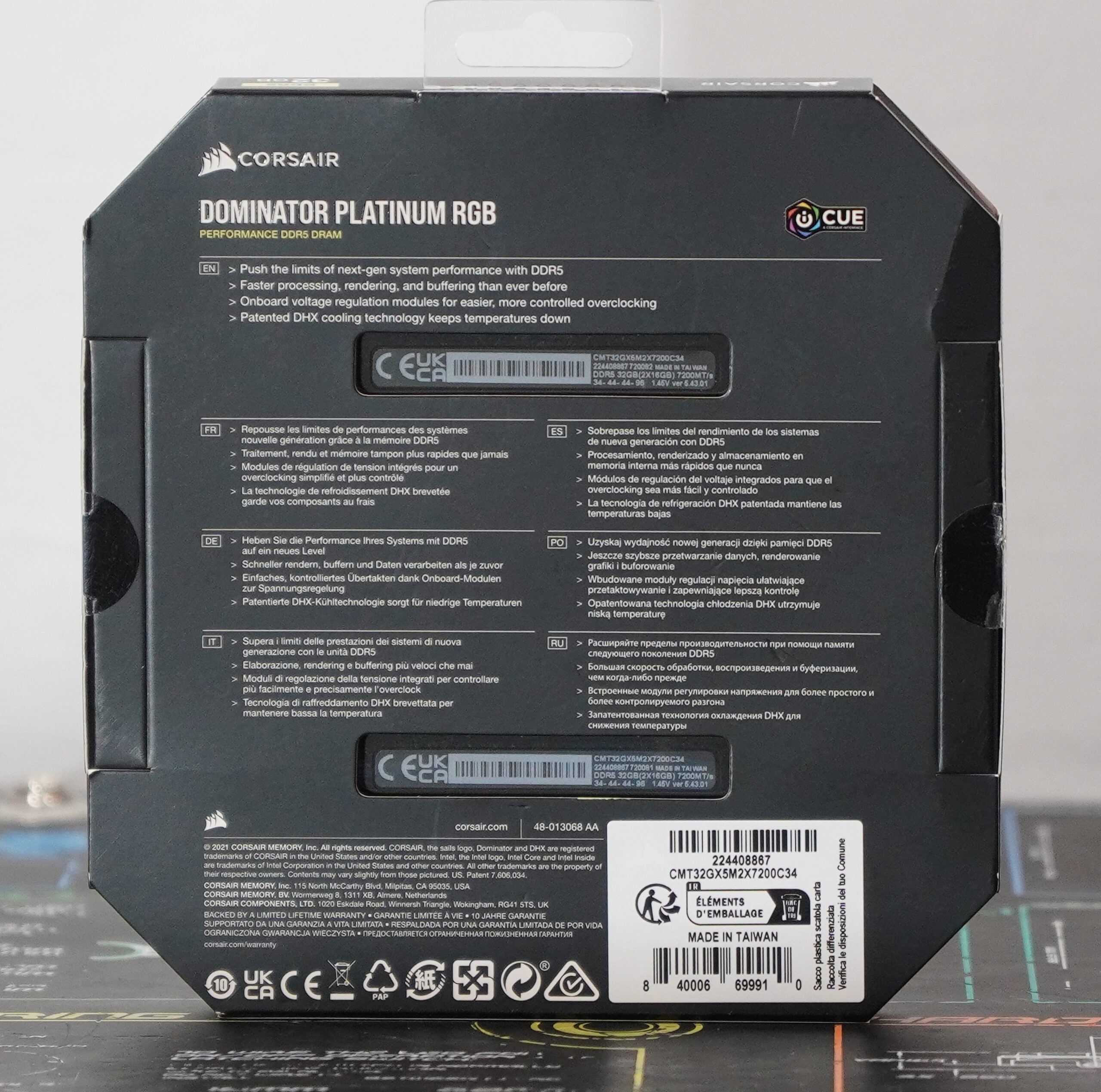 Corsair Dominator Platinum RGB DDR5-7200 32GB C34 review